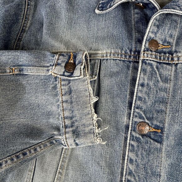 Ralph Lauren Polo Jeans CoJacket Mens 2XL Light Wash Blue Denim Trucker RL - Picture 13 of 16